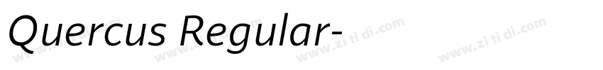 Quercus Regular字体转换